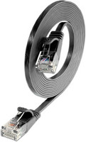 0,1m UTP SLIM Cat6 patch kábel fekete (PKW-SLIM-KAT6 0.1 SW) kép, fotó