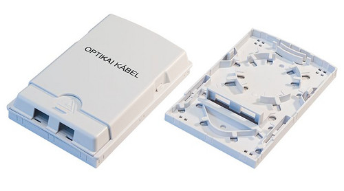 Optikai 2 portos doboz (2 db  SC simplex vagy 2 db  LC duplex) 
