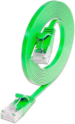 0,25m UTP SLIM Cat6 patch kábel zöld (PKW-SLIM-KAT6 0.25 GN) 